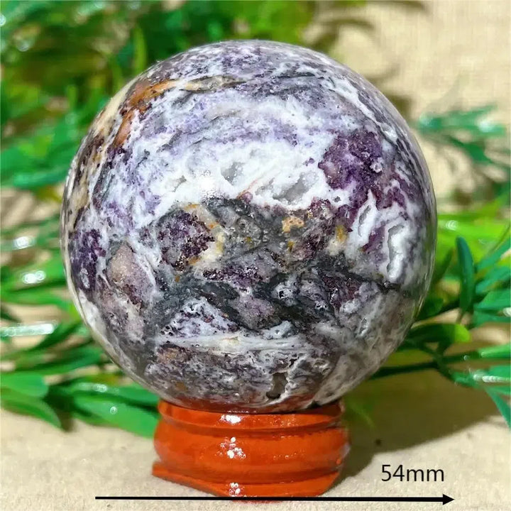 Purple Sphalerite Druzy Crystal Sphere