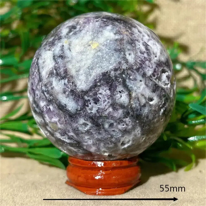 Purple Sphalerite Druzy Crystal Sphere