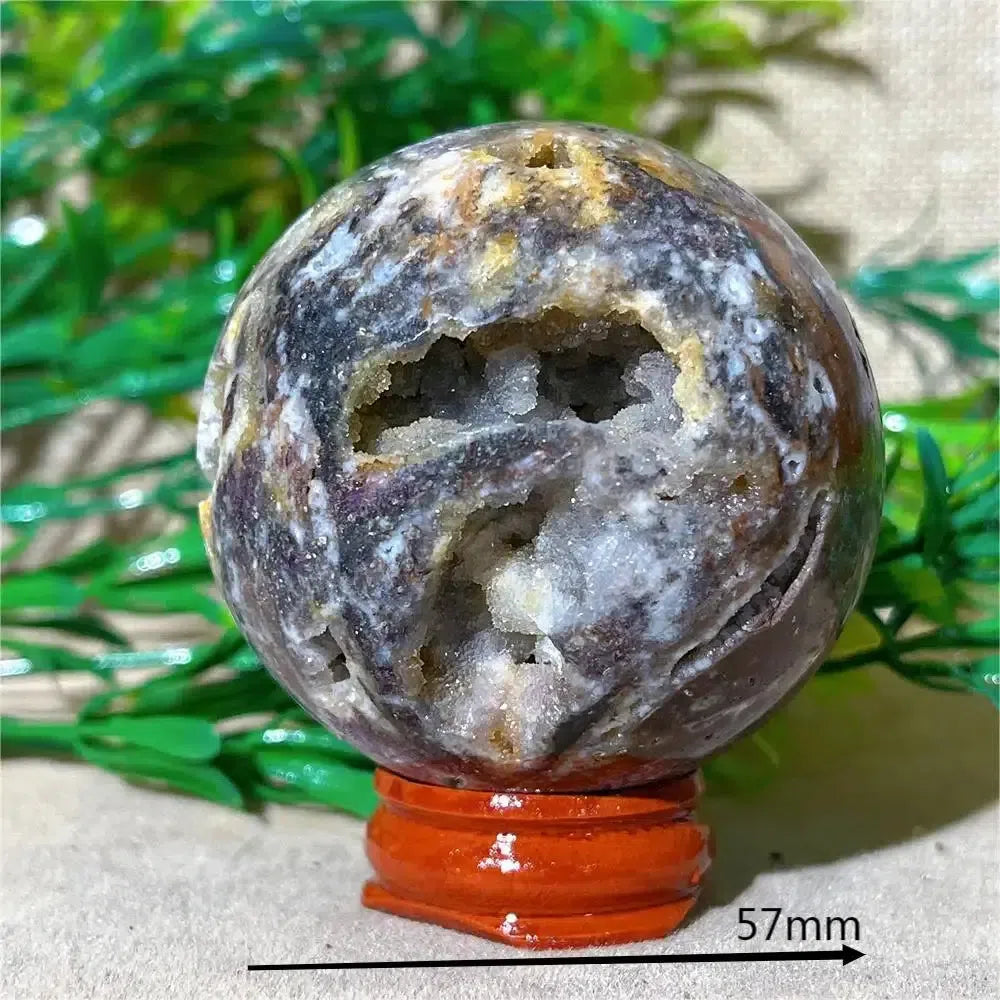 Purple Sphalerite Druzy Crystal Sphere