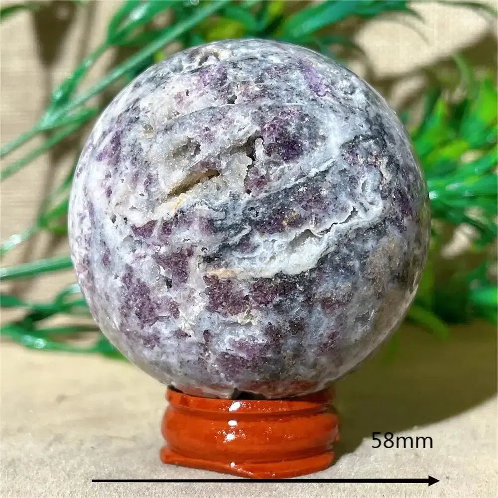 Purple Sphalerite Druzy Crystal Sphere