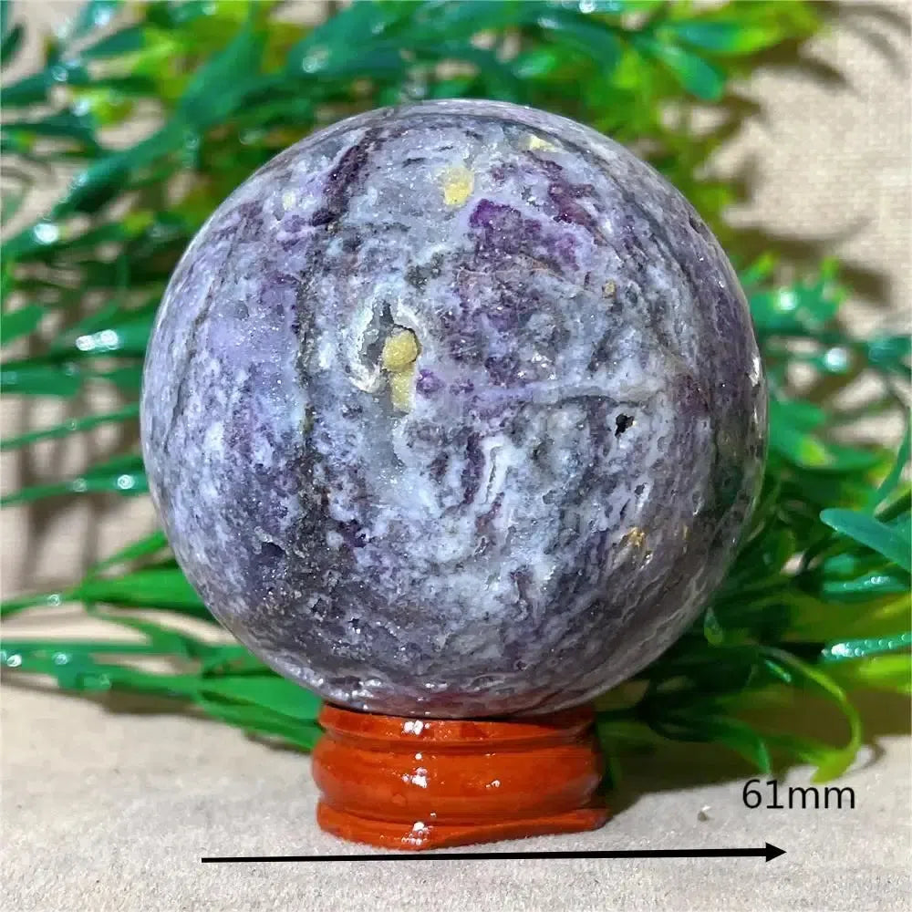 Purple Sphalerite Druzy Crystal Sphere