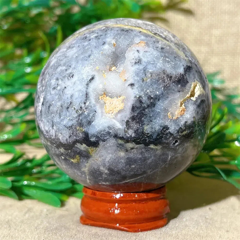 Purple Sphalerite Druzy Crystal Sphere