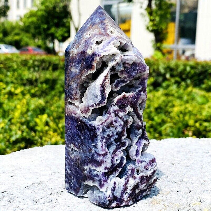 Purple Sphalerite Tower (Rare Material)