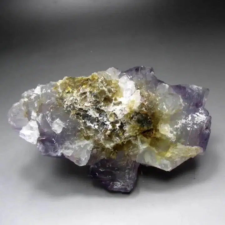 Purple-Yellow Fluorite Cluster with Phantoms