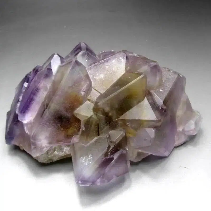 Purple-Yellow Fluorite Cluster with Phantoms