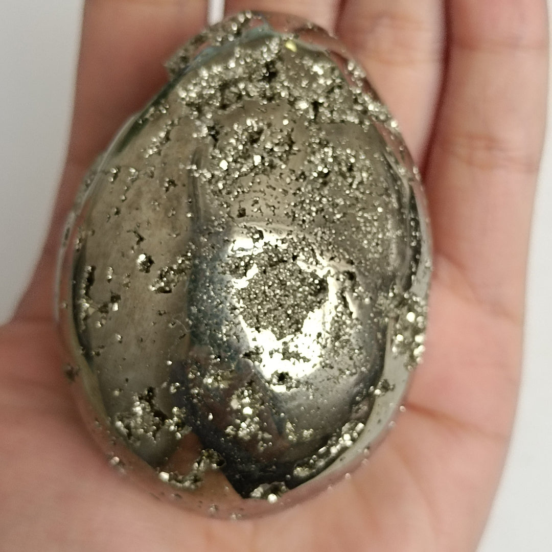 Pyrite Crystal Egg