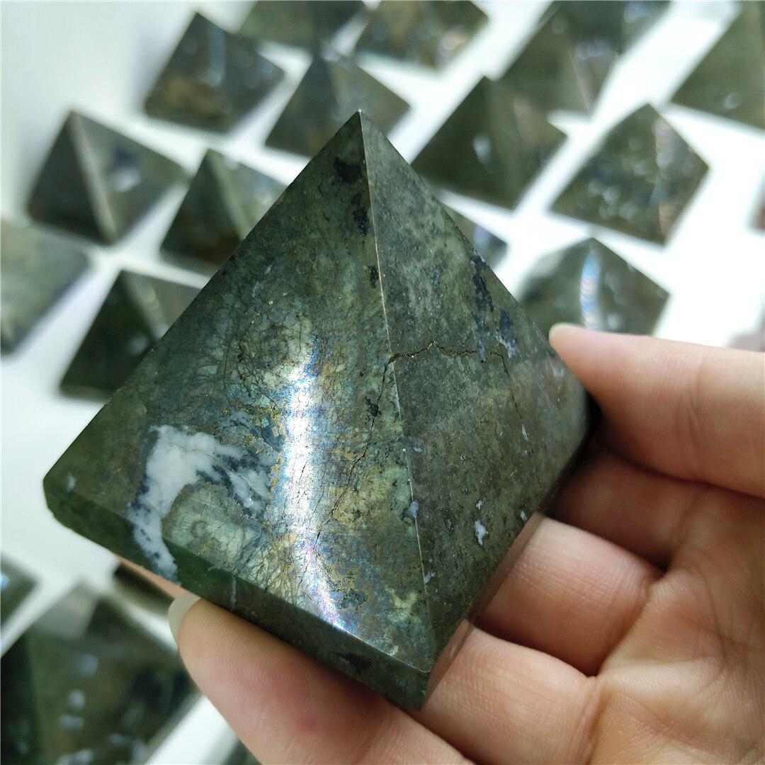 Pyrite Pyramid Crystal Ornament