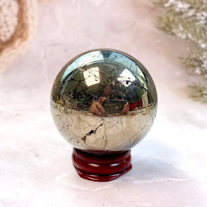 Pyrite Sphere + Stand