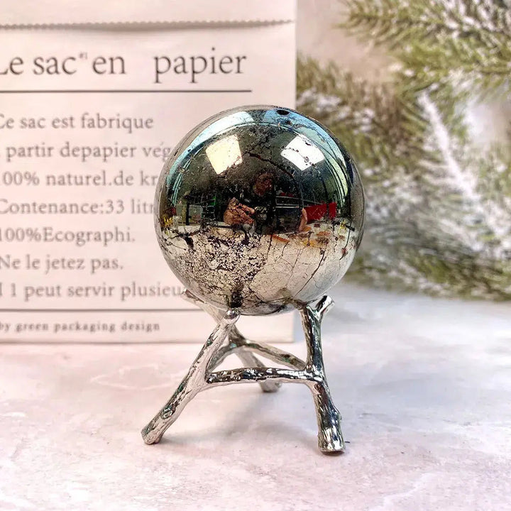 Pyrite Sphere + Stand