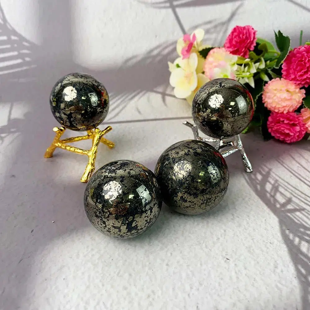 Pyrite Sphere with Stand