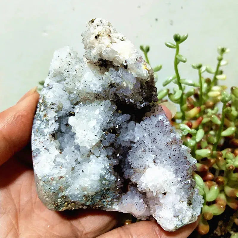 Quartz, Calcite, Black Tourmaline and Pyrite Cluster