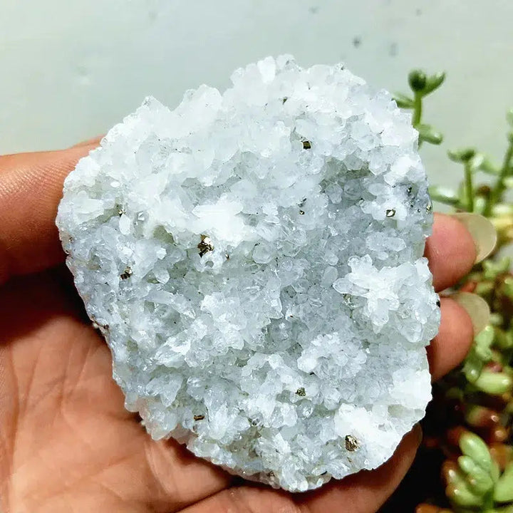 Quartz, Calcite, Black Tourmaline and Pyrite Cluster