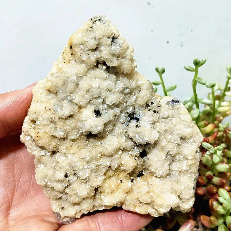 Quartz, Calcite, Black Tourmaline and Pyrite Cluster