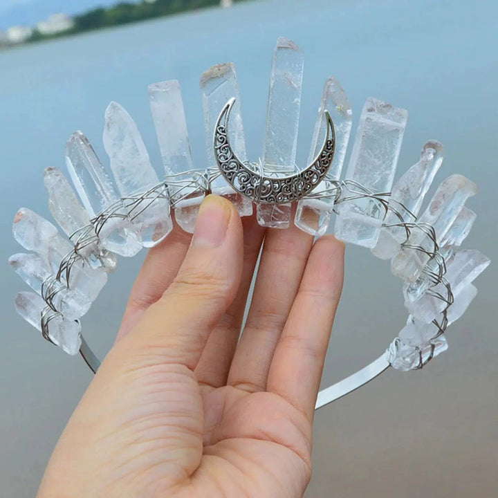 Quartz Crystal Tiara Headbands