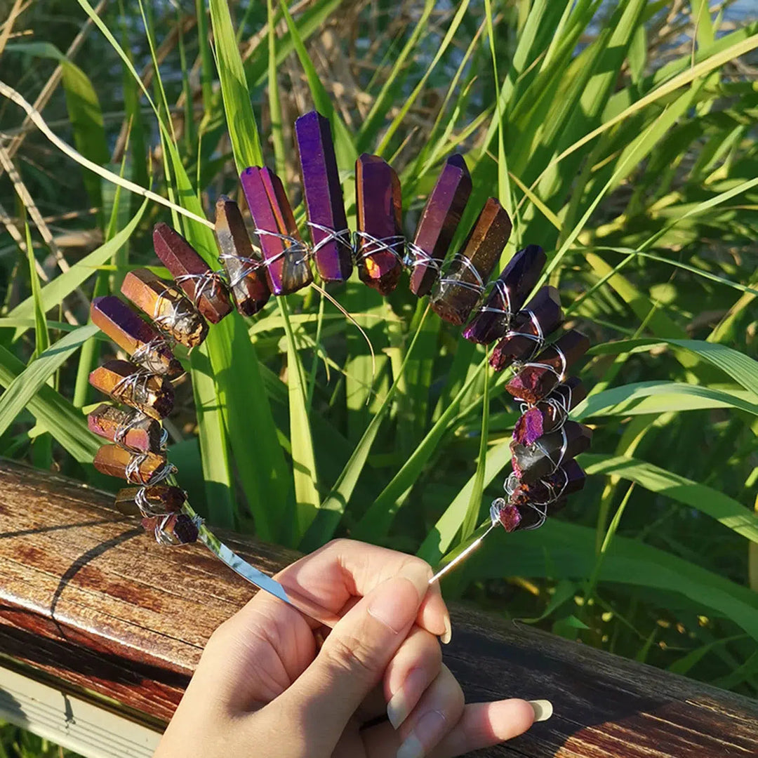 Quartz Crystal Tiara Headbands