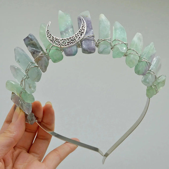 Quartz Crystal Tiara Headbands