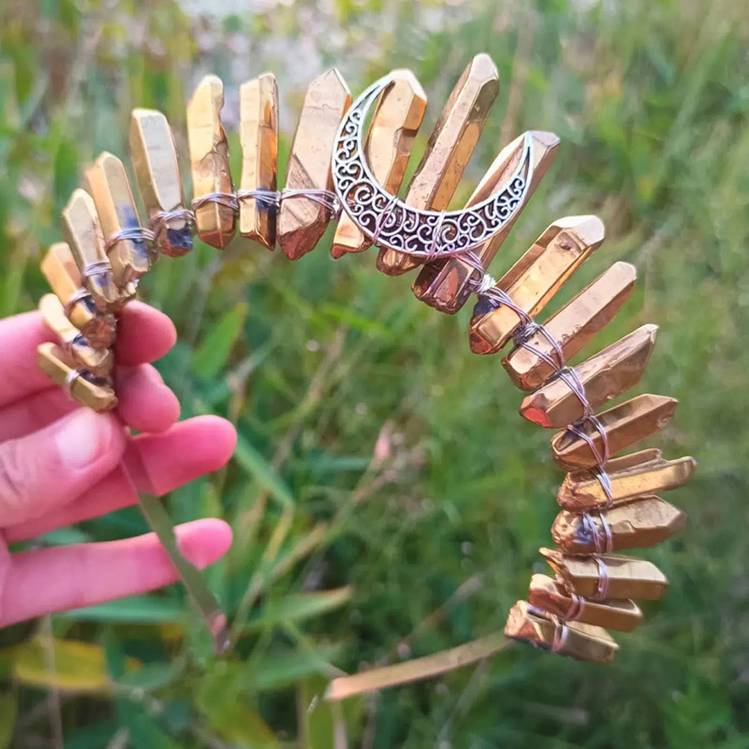 Quartz Crystal Tiara Headbands