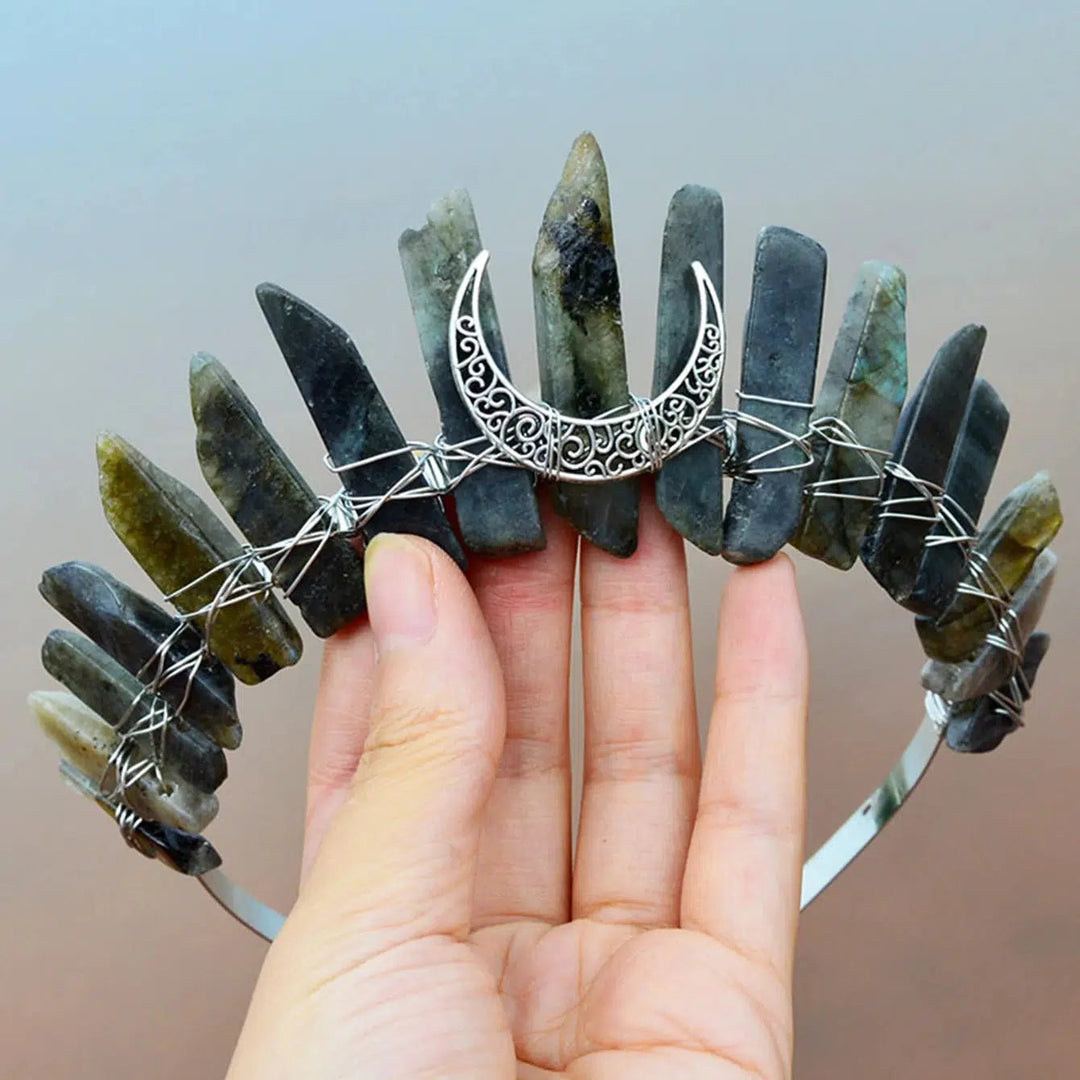 Quartz Crystal Tiara Headbands