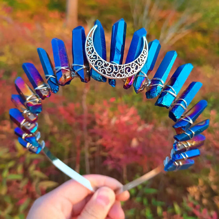 Quartz Crystal Tiara Headbands