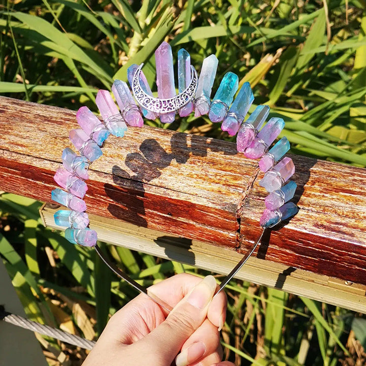 Quartz Crystal Tiara Headbands