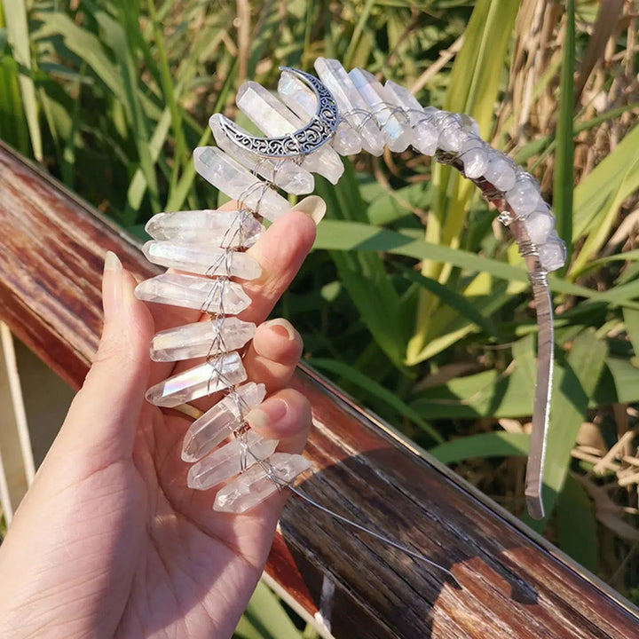 Quartz Crystal Tiara Headbands