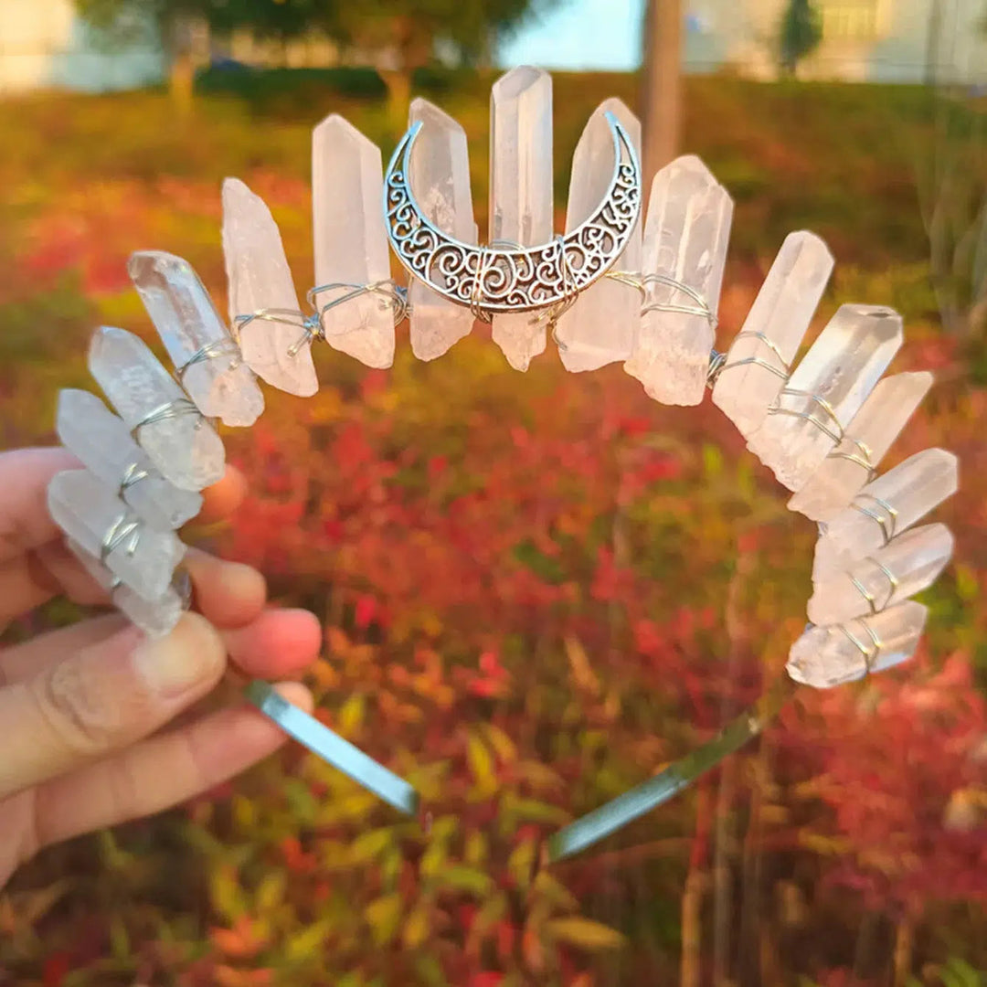 Quartz Crystal Tiara Headbands