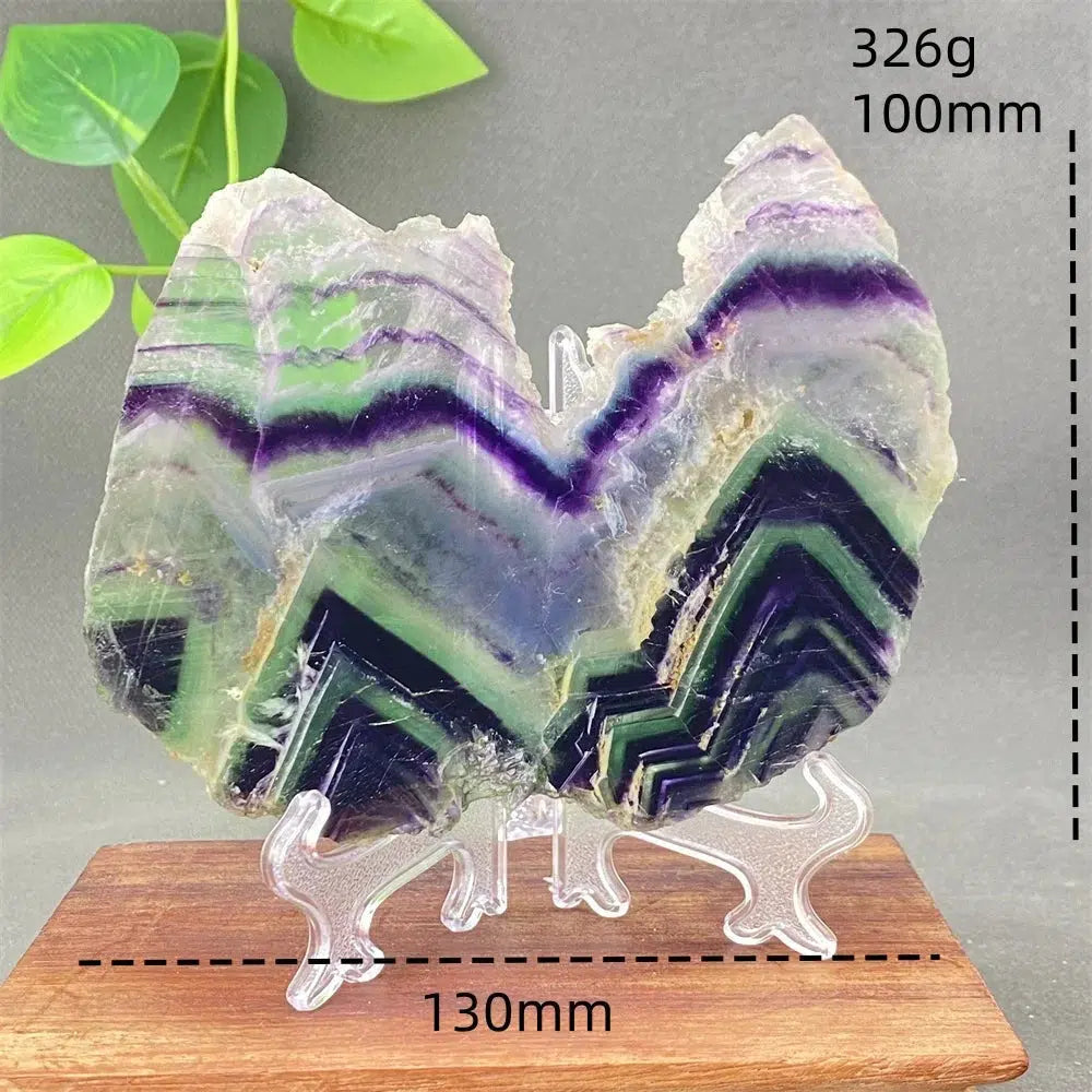 Rainbow Fluorite Crystal Slices