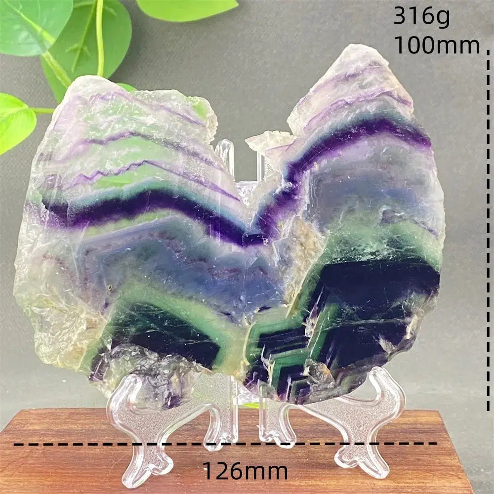 Rainbow Fluorite Crystal Slices