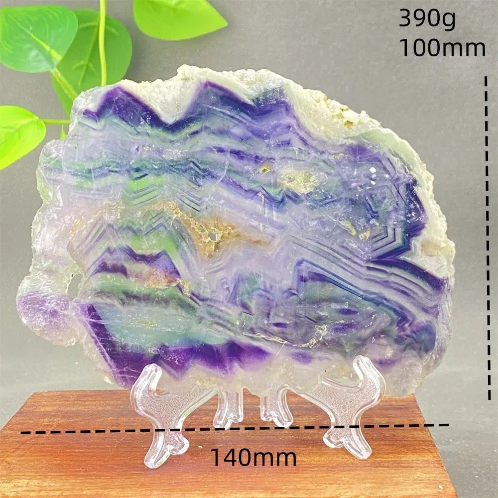 Rainbow Fluorite Crystal Slices