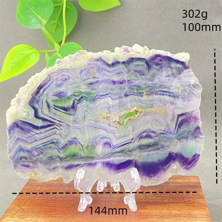 Rainbow Fluorite Crystal Slices