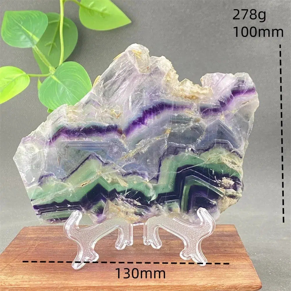 Rainbow Fluorite Crystal Slices