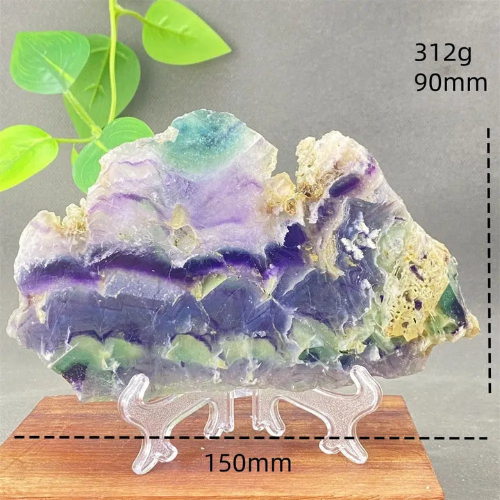 Rainbow Fluorite Crystal Slices