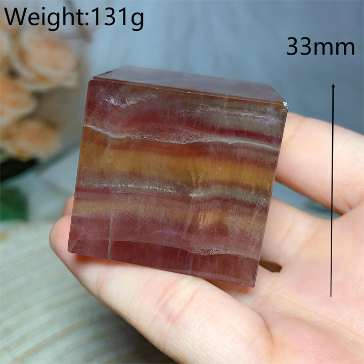 Rainbow Fluorite Cube