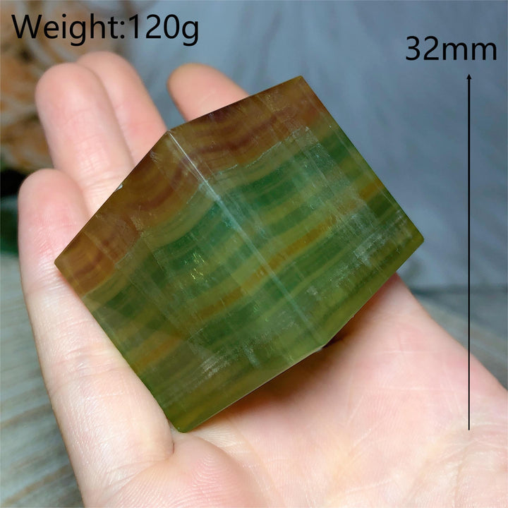 Rainbow Fluorite Cube