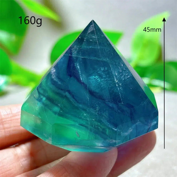 Rainbow Fluorite Diamond Point