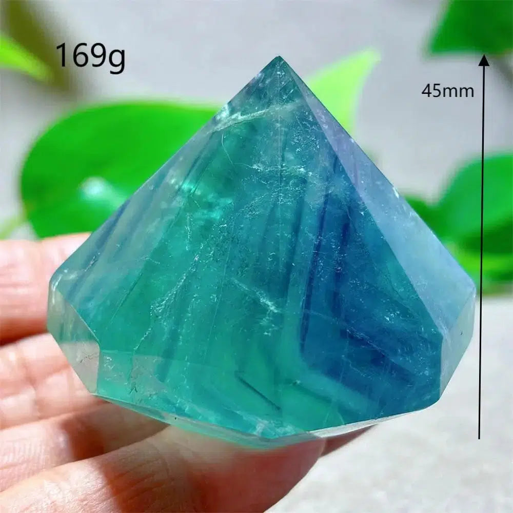 Rainbow Fluorite Diamond Point