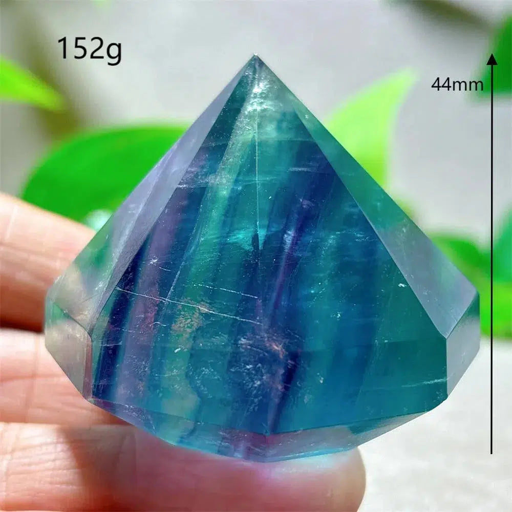 Rainbow Fluorite Diamond Point