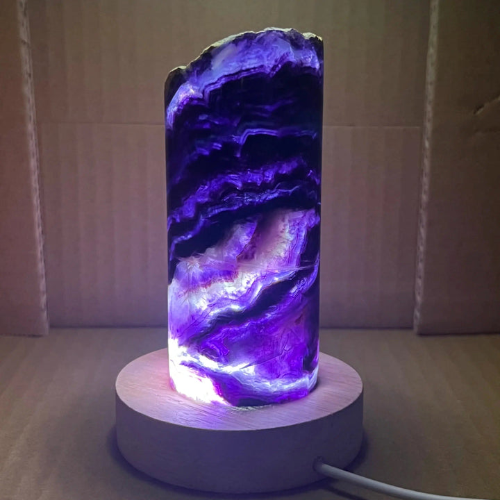 Rainbow Fluorite Lamp