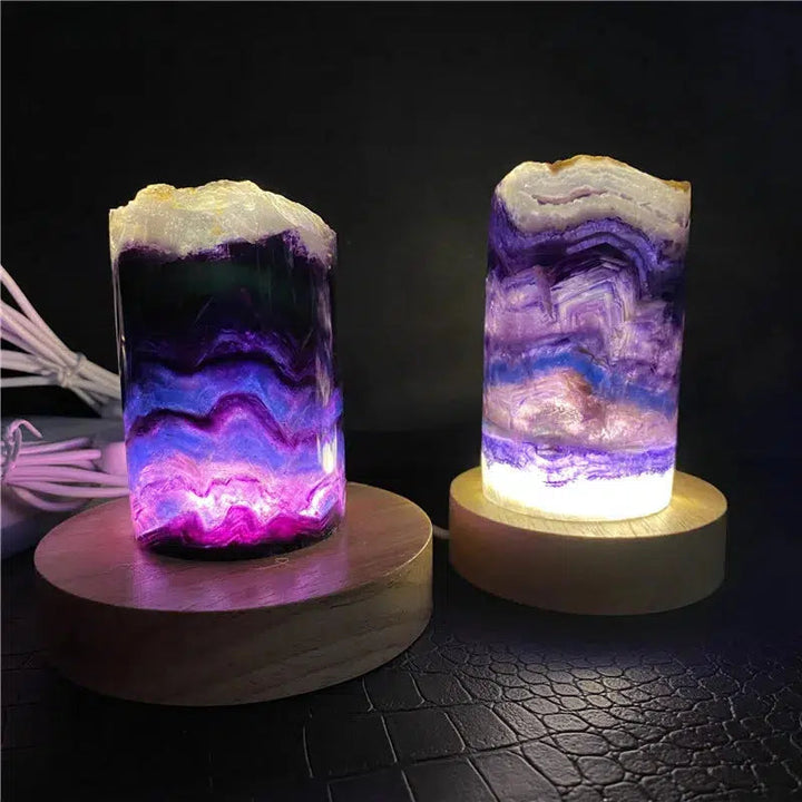 Rainbow Fluorite Lamp