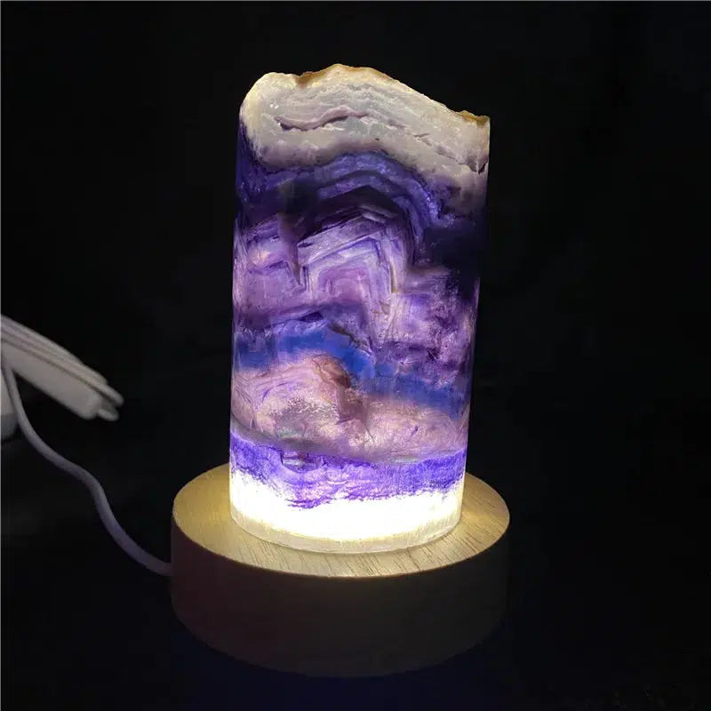 Rainbow Fluorite Lamp