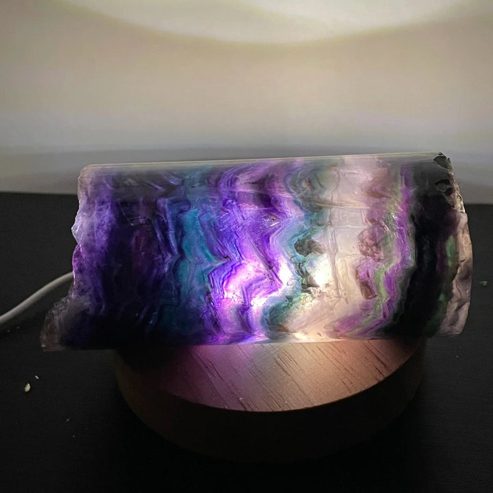 Rainbow Fluorite Lamp