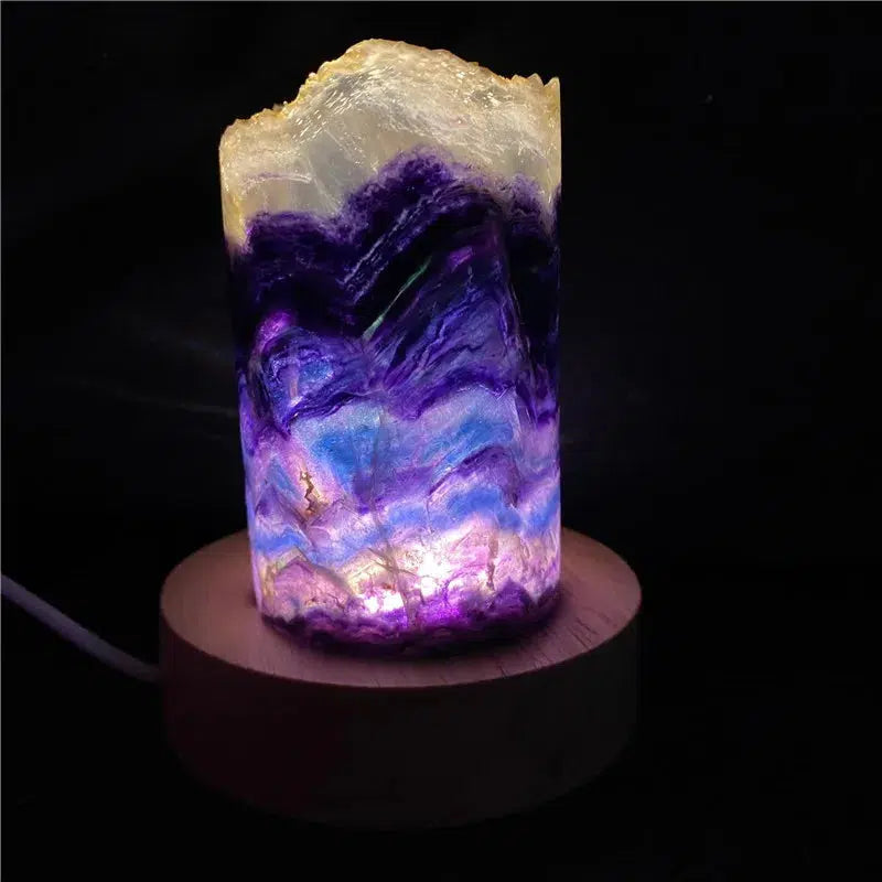 Rainbow Fluorite Lamp