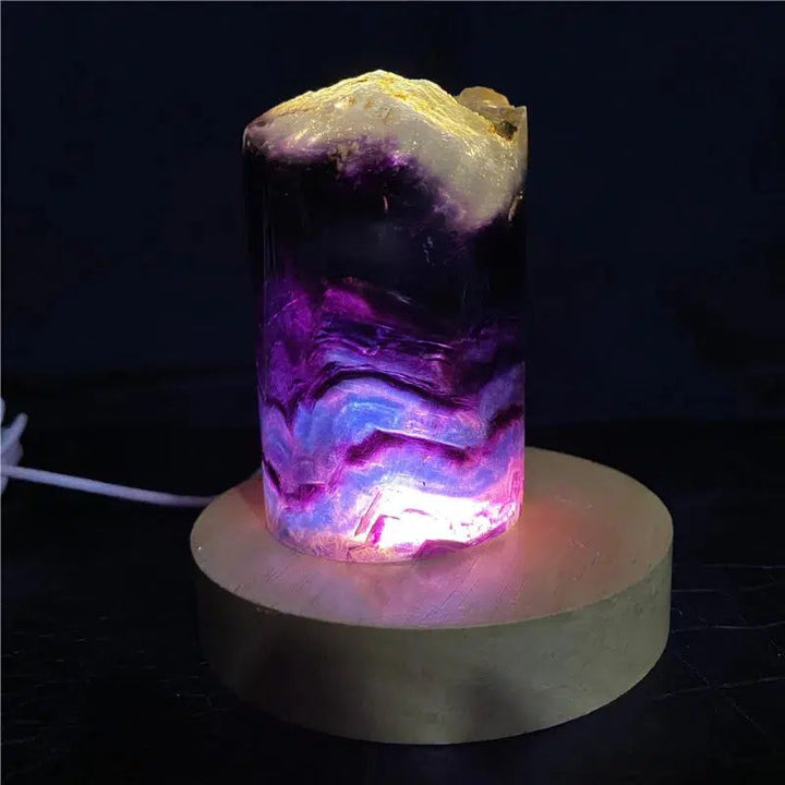 Rainbow Fluorite Lamp