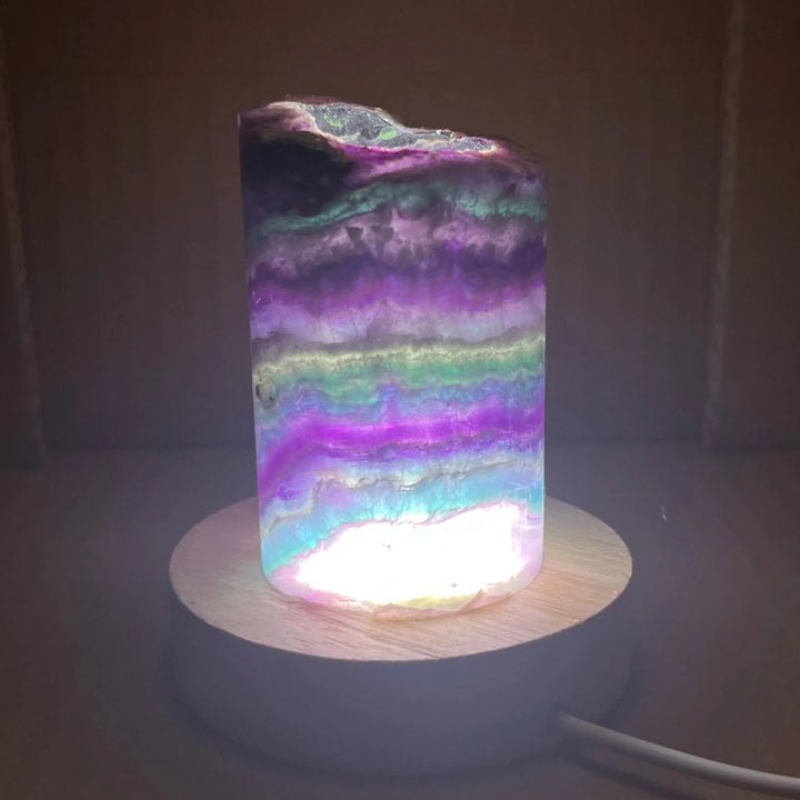 Rainbow Fluorite Lamp