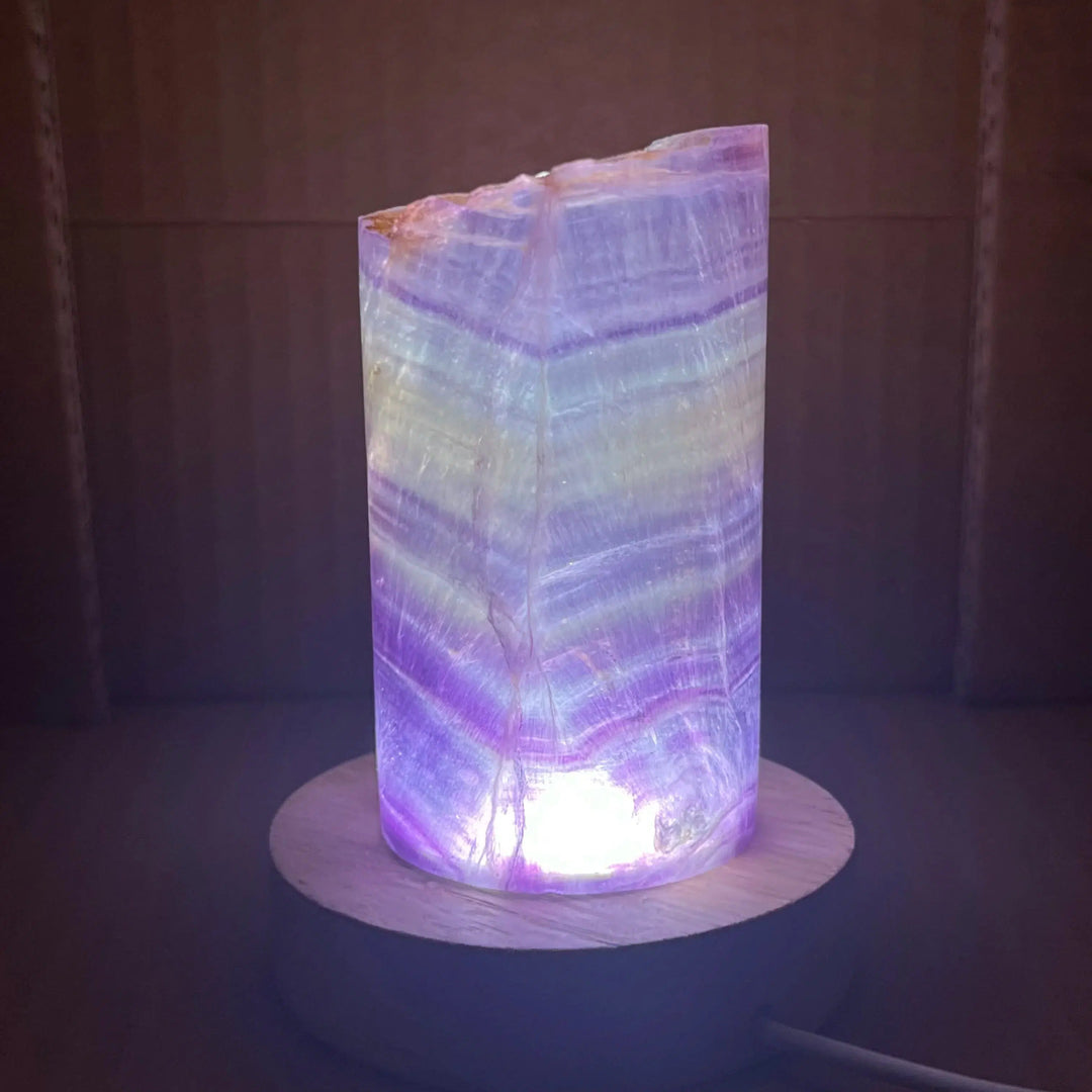 Rainbow Fluorite Lamp