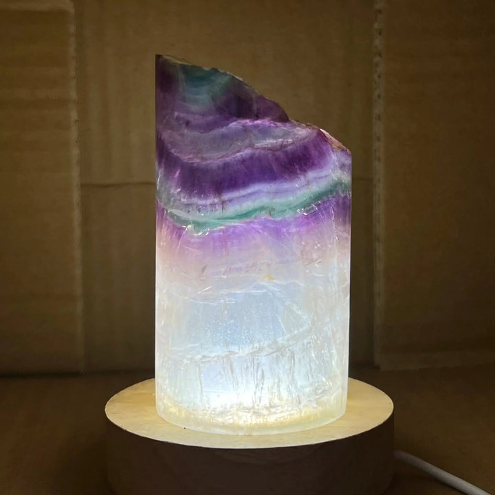 Rainbow Fluorite Lamp