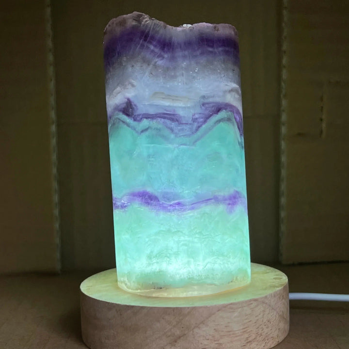 Rainbow Fluorite Lamp