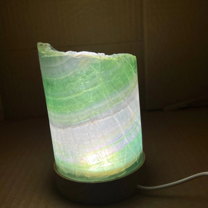 Rainbow Fluorite Lamp