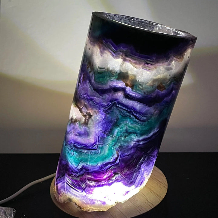 Rainbow Fluorite Lamp