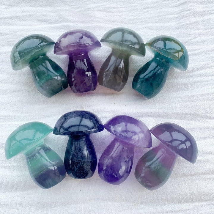 Rainbow Fluorite Mushroom